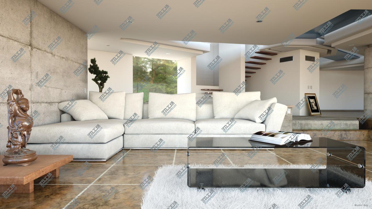 images/goods_img/2021040161/Modern Realistic Interior Living Room Maya and 3Dsmax - Concrete Luxury Villa/1.jpg